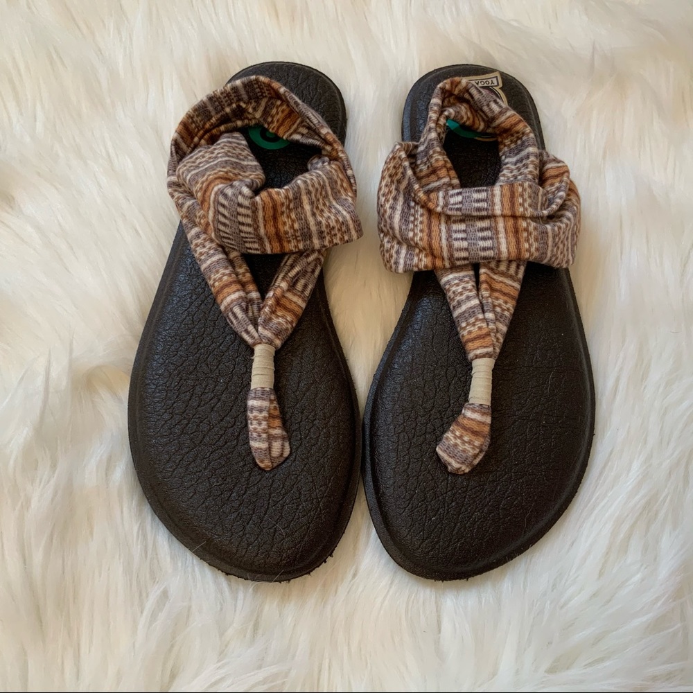 Sanuk Yoga Mat Sandals - Size 8 - Picture 2 of 7